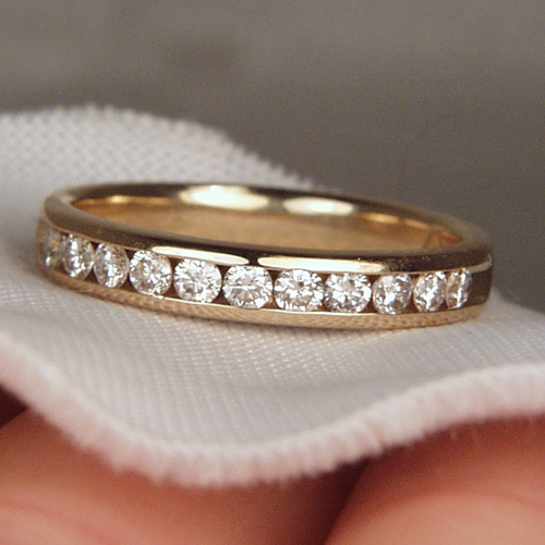 Quality Channel Set Diamond Anniversary Band 14kt  Litnon.com