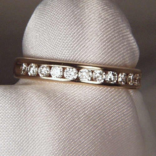 Quality Channel Set Diamond Anniversary Band 14kt  Litnon.com