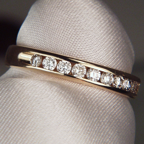 Quality Channel Set Diamond Anniversary Band 14kt  Litnon.com