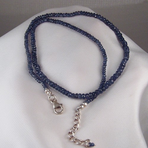50 Carats Natural Ceylon Sapphire Bead Necklace  Litnon.com
