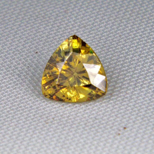  Rare Yellow Spanish Sphalerite Trillion 1.95ct  Litnon.com
