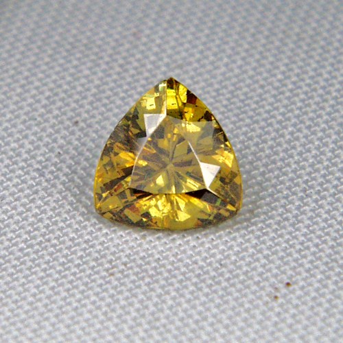 Rare Yellow Spanish Sphalerite Trillion 1.95ct  Litnon.com