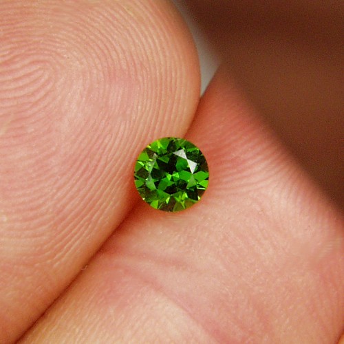 Gem Glowing Chrome Green Russian Demantoid Garnet  Litnon.com