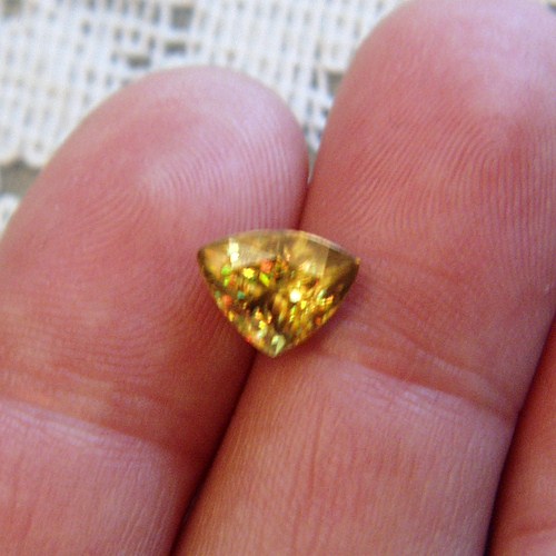 Multi Color Fire Natural Sphene Pakistan 3.33 ct  Litnon.com