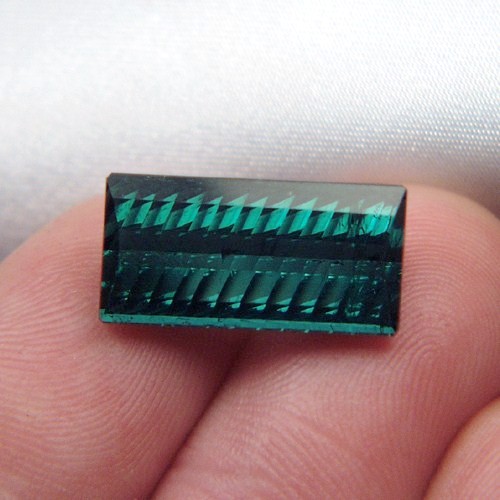 Millennium Cut Blue Green Tourmaline Brazil 13.27 ct  Litnon.com