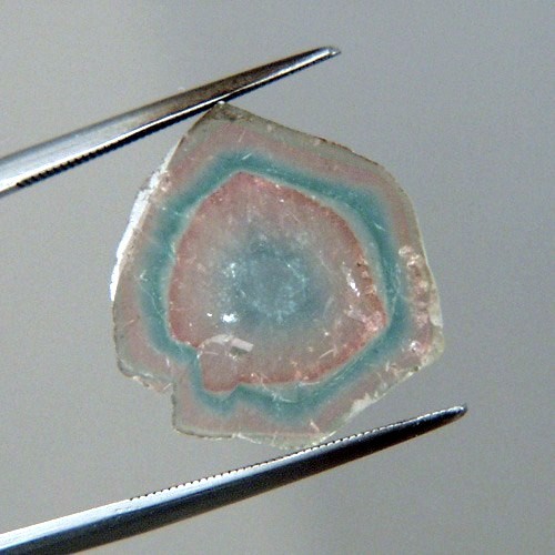 Rare colors Natural Tourmaline Slice Brazil  Litnon.com