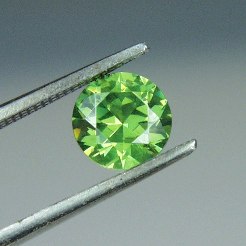 Brilliant Top Cut Natural Russian Demantoid Garnet GL Litnon.com
