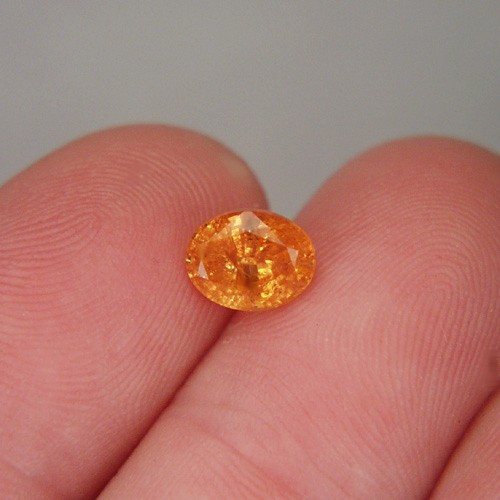 Bright Color True Mandarin Orange Spessartite Garnet GL Litnon.com