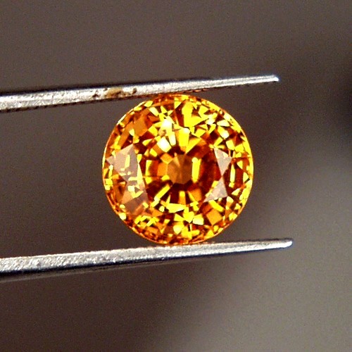 Neon Orange Best Mandarin Spessartite Garnet 3.25ct GL Litnon.com