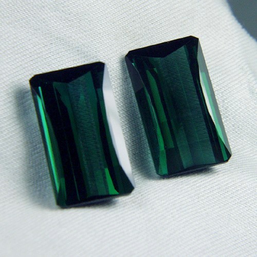 Old Stock Blue-Green Tourmaline Pair Brazil 19.79 ct  Litnon.com