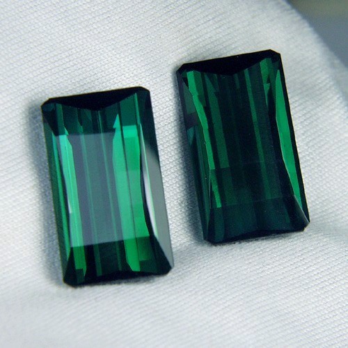 Old Stock Blue-Green Tourmaline Pair Brazil 19.79 ct  Litnon.com