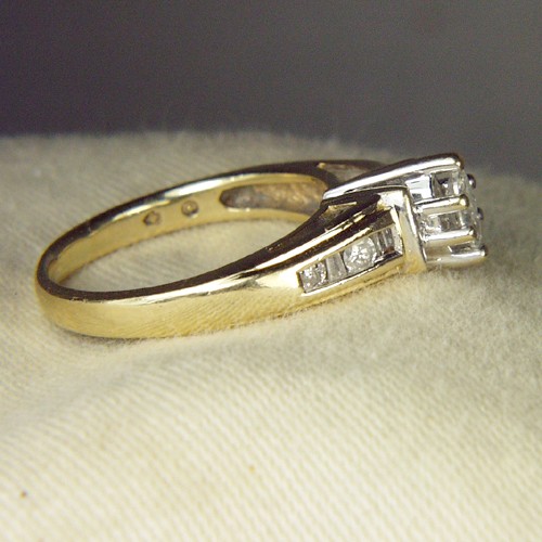 Estate Ladies 14 KT Diamond Engagement Ring  Litnon.com