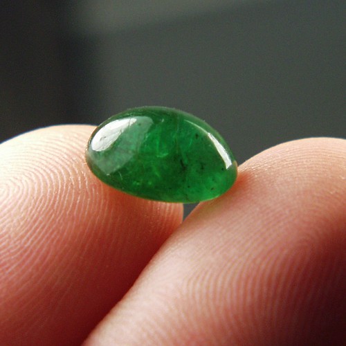 Fine Color Brazil Emerald Cabochon 4.27 ct  Litnon.com