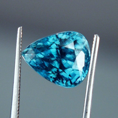 Special Color and Quality Blue Zircon Cambodia 6.16ct  Litnon.com