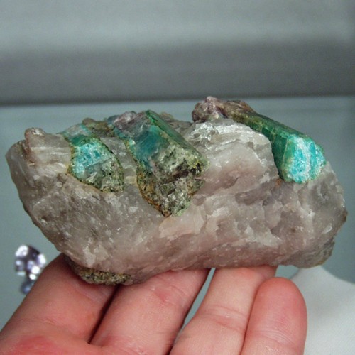 Collectors Cabinet Brazil Paraiba Tourmaline Specimen  Litnon.com