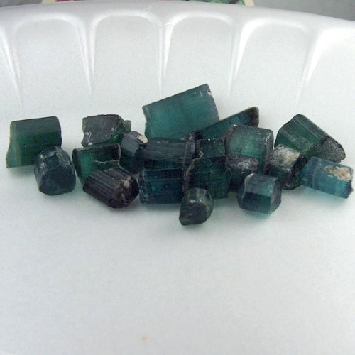 Blue Green Tourmaline Rough Afghanistan 109 ct.  Litnon.com