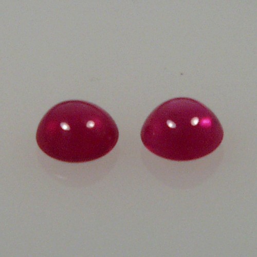 Fine Color Natural South East Asia Ruby Cab Pair 4mm  Litnon.com
