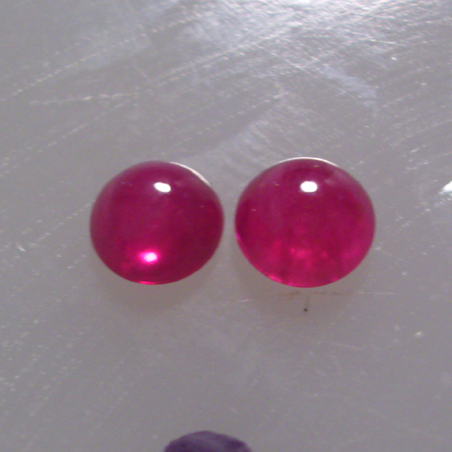 Fine Color Natural South East Asia Ruby Cab Pair 4mm  Litnon.com
