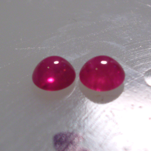 Fine Color Natural South East Asia Ruby Cab Pair 4mm  Litnon.com