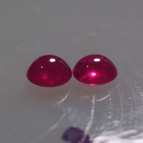 Fine Color Natural South East Asia Ruby Cab Pair 4mm  Litnon.com