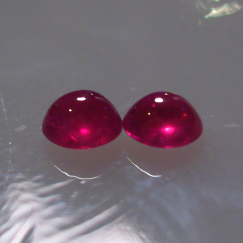 Fine Color Natural South East Asia Ruby Cab Pair 4mm  Litnon.com