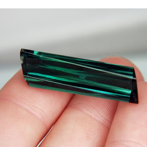 Big and Bright Old Stock Blue Green Brazil Tourmaline 27.09  Litnon.com