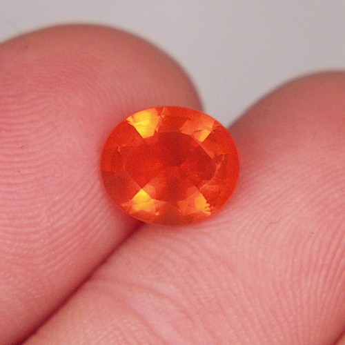 Color Mandarin Orange Fire Opal Mexico 1.65ct  Litnon.com
