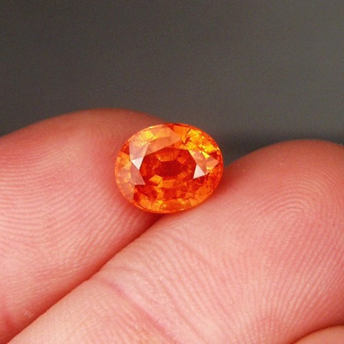 Top Orange Color Mandarin Spessartite Garnet 3.8ct  Litnon.com