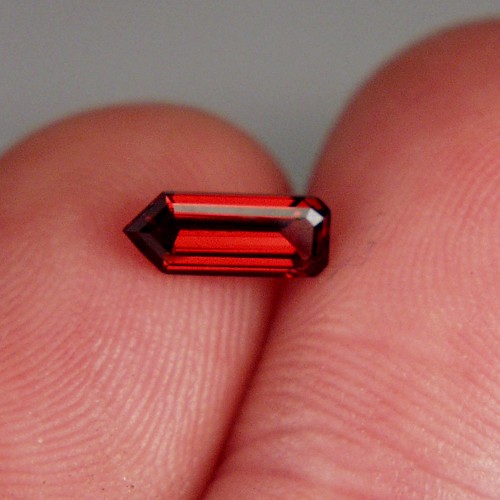 Fancy Cut Red Fire Crimson Color Umba River Garnet  Litnon.com
