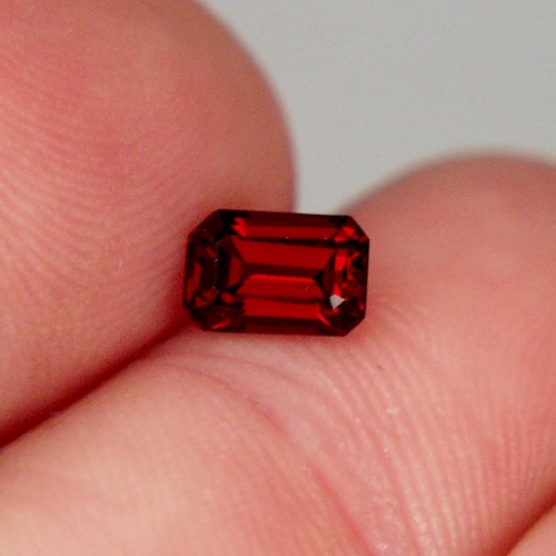 Fancy Cut Red Fire Crimson Color Umba River Garnet  Litnon.com