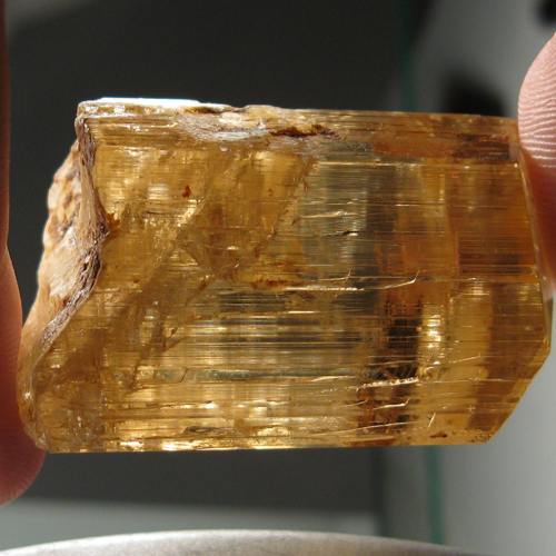Rare Golden Scapolite Facet Grade Crystal 223 ct Tanzania  Litnon.com