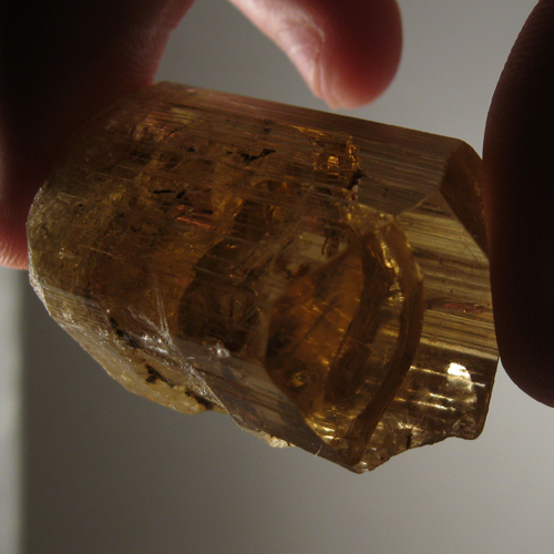 Rare Golden Scapolite Facet Grade Crystal 223 ct Tanzania  Litnon.com