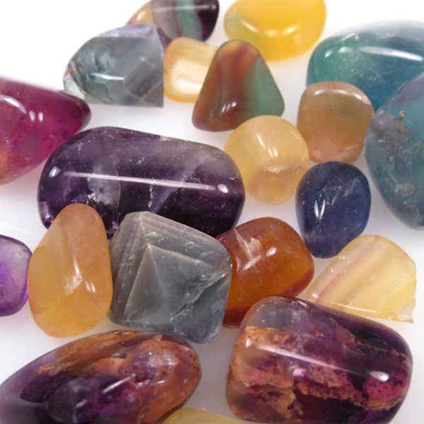 Multi Color Tumbled Fluorite Afghanistan 268 gram  Litnon.com