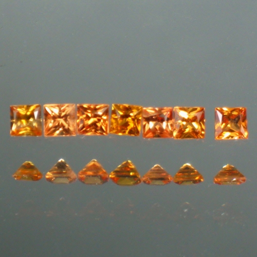 Special 2.3 mm Orange Montana Sapphire Color Suite  Litnon.com