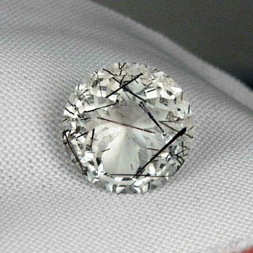 Tourmalinated White Quartz with Spider Gemstone 6.07 ct  Litnon.com