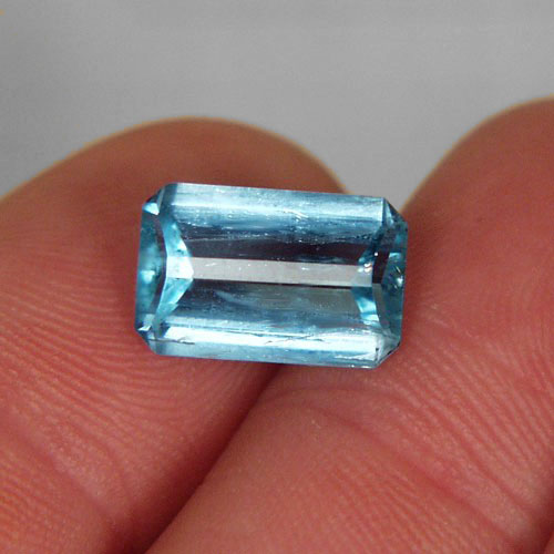 Strong Color Blue Aquamarine Nigeria 4.29ct  Litnon.com