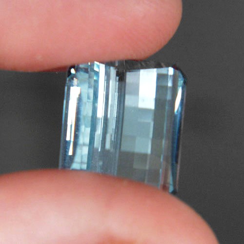 USA Pillow Cut Bright Blue Brazil Aquamarine 17.53 ct  Litnon.com