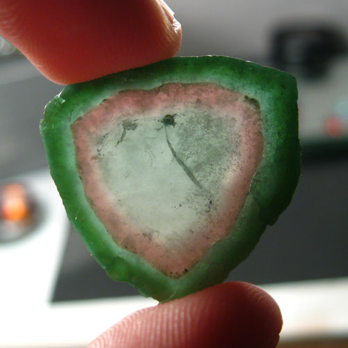  Natural Watermelon Tourmaline Slice Afghanistan  Litnon.com