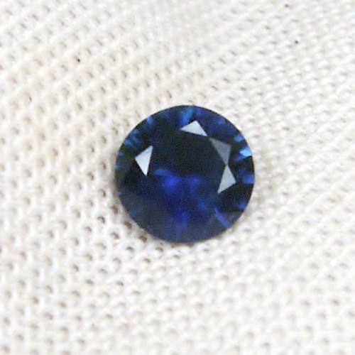 Unheated Royal Blue Ceylon Sapphire 5mm 0.52ct  Litnon.com