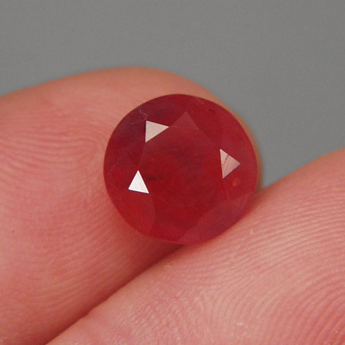 Big Natural Orange Red Sapphire India 6.11 carats  Litnon.com
