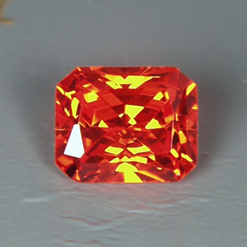 Fine Cutting! Intense Orange Cubic Zirconia  Litnon.com