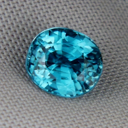 Special Color and Quality Blue Zircon Cambodia 5.11 ct  Litnon.com