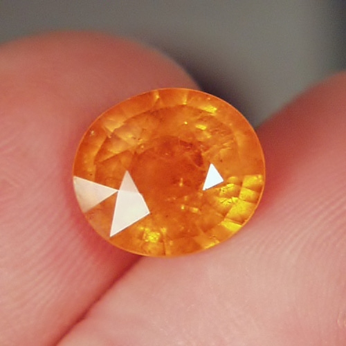 Glowing Color Mandarin Spessartite Garnet 5.81 ct  Litnon.com