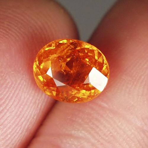  Ideal Color Orange Mandarin Spessartite Garnet 3.53 ct GL Litnon.com