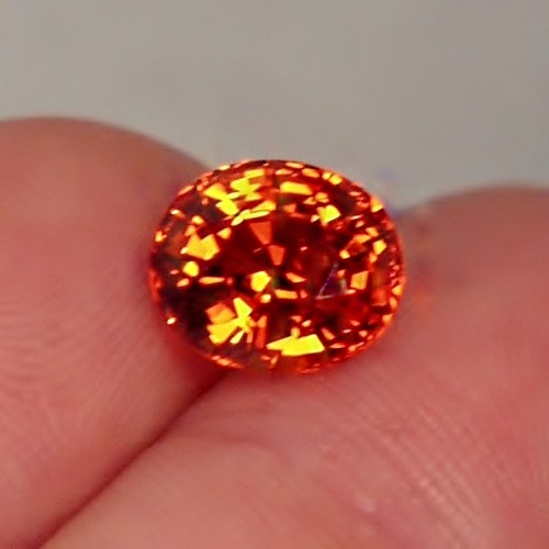 Color & Fire! Natural Orange Spessartite Garnet  Nigeria 4.52ct   Litnon.com