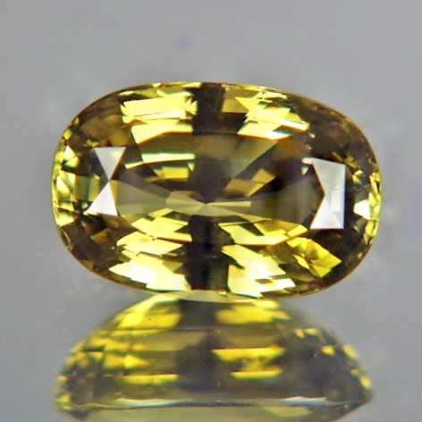 Big and Clean Yellow Green Chrysoberyl Brazil 7.18 ct  Litnon.com