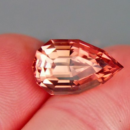 Rare Peach Pink USA Cut Brazil Tourmaline 7.76 ct  Litnon.com