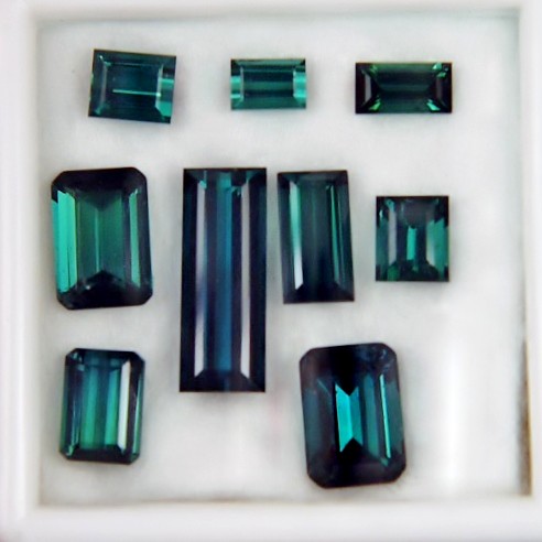 Color and Value Blue Green Tourmaline Lot Afghanistan 14.37 ct  Litnon.com