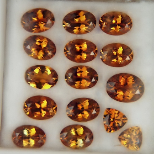 Bright and Well Cut Golden Orange Tourmaline Lot Kenya 15.73ct  Litnon.com