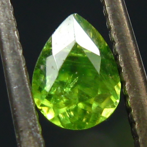 Perfect Horsetail Inclusions Russian Demantoid Garnet GL Litnon.com